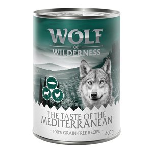 6x400g Wolf of Wilderness The Taste Of The Mediterranean nedves kutyatáp 5+1 ingyen akcióban