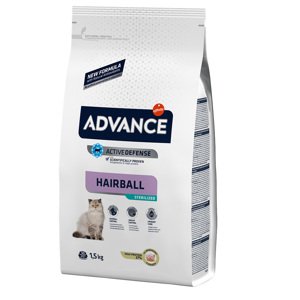2x1,5kg Advance Sterilized Hairball száraz macskatáp
