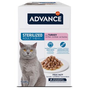 24x85g Advance Feline Sterilized pulyka nedves macskatáp
