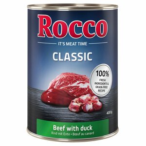 6x400g Rocco Classic Marha & kacsa nedves kutyatáp 12% árengedménnyel