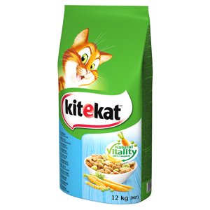 24kg Kitekat Adult Hal & zöldség száraz macskatáp 20+4 ingyen akcióban