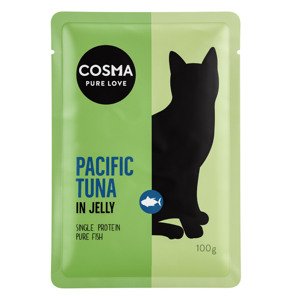 24x100g Cosma Original csendes-óceáni tonhal tasakos nedves macskaeledel dupla zooPontért