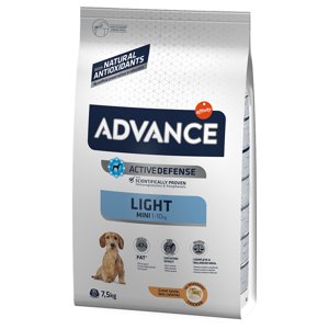 2x7,5kg Advance Mini Light száraz kutyatáp
