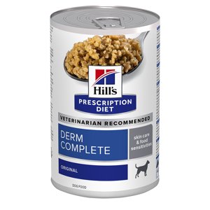 12x370g Hill's Prescription Diet 10+2 ingyen! nedves kutyatáp - Derm Complete