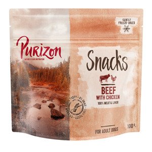 100g Purizon Marha csirkével gabonamentes kutyasnack 15% árengedménnyel