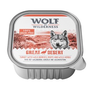 6x300g Wolf of Wilderness Adult Great Desert pulyka nedves kutyatáp akciósan