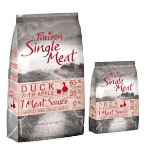 14kg Purizon Single Meat kacsa & alma száraz kutyatáp 12+2 kg ingyen