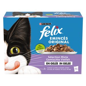12x85g Felix Original aszpikban vegyes válogatás nedves macskatáp