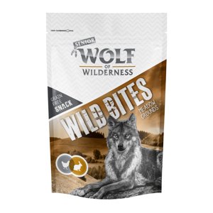 180g Wolf of Wilderness Wild Bites Senior Meadow Grounds - nyúl kutyasnack 15% árengedménnyel