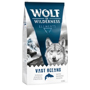 2x12kg gabonamentes Wolf of Wilderness rendkívüli kedvezménnyel! száraz kutyatáp- Vast Oceans - hal (monoprotein)