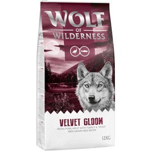2x12kg gabonamentes Wolf of Wilderness rendkívüli kedvezménnyel! száraz kutyatáp- Velvet Gloom - pulyka & pisztráng