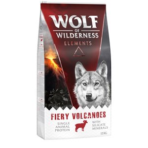 2x12kg gabonamentes Wolf of Wilderness rendkívüli kedvezménnyel! száraz kutyatáp- Fiery Volcanoes - bárány (monoprotein)