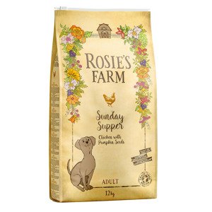 12kg Rosie’s Farm Csirke száraz kutyatáp 10 + 2 ingyen akcióban