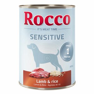 6x400g Rocco Sensitive Bárány & rizs nedves kutyatáp 5+1 ingyen akcióban