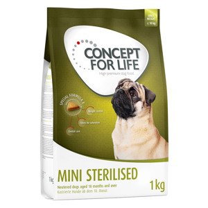 1kg Concept for Life 15% kedvezménnyel  - Sterilised - gabonamentes száraz kutyatáp