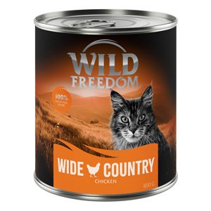 12x800g Wild Freedom Adult Wide Country - csirke pur gabonamentes nedves macskatáp