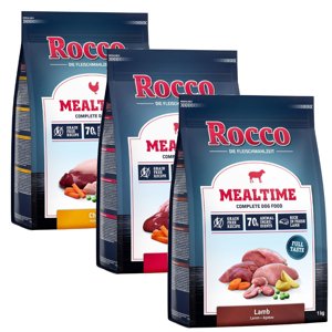 3x1kg Rocco Mealtime marha, csirke, bárány száraz kutyatáp akciós áron