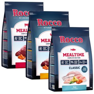 3x1kg Rocco Mealtime csirke, hal, marha száraz kutyatáp akciós áron
