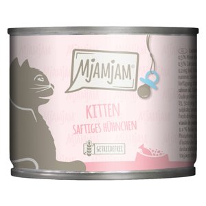 24x200g MjAMjAM Kitten gazdaságos csomag - Szaftos csirke lazacolajjal nedves macskatáp