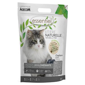 6L Természetes alom Essential Aktív szén - macskáknak