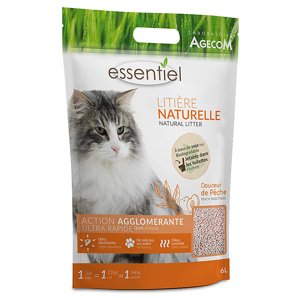 2x6L Natural Litter Essential Peachy Smooth természetes alom - macskáknak