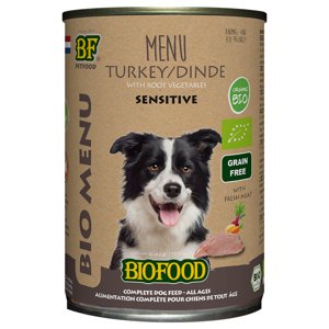 12x400g Biofood Organic Menu pulyka nedves kutyatáp