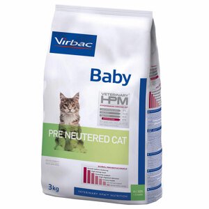 2x3kg Virbac Veterinary HPM Baby Pre-Neutered - Száraz macskatáp