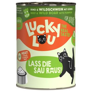 24x400g Lucky Lou Adult nedves macskatáp