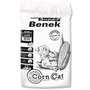 35 l (kb. 22 kg) Super Benek Corn Cat Ultra Natural macskaalom
