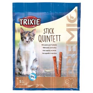 50g Trixie PREMIO Stick Quintet bárány és pulyka macska rágcsálnivalókkal