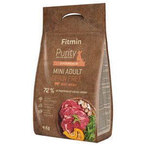 2x4kg Fitmin Adult Mini marha (gabonamentes) száraz kutyatáp