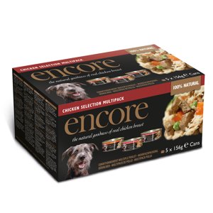 5x156g Encore konzerv nedves kutyatáp mix: Csirke válogatás multipack