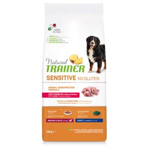 12kg Natural Trainer Sensitive No Gluten Adult Medium/Maxi Single Protein száraz kutyatáp