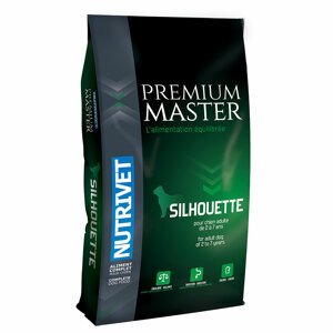15kg Nutrivet Premium Master Silhouette - Száraz kutyaeledel