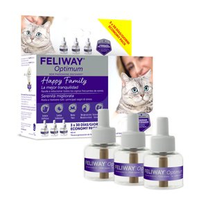 Feliway® Optimum 48ml-es utántöltő 3 csomós macskáknak.