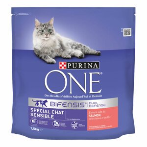 4x1,5kg Lazac Sensitive Cat Purina ONE - Macskatáp