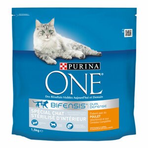 4x1,5kg Sterilizált beltéri macska csirke PURINA ONE - Macskaeledel