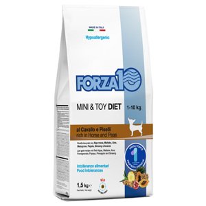 1,5kg Horse & Peas Mini & Toy Forza10 Száraz kutyatáp