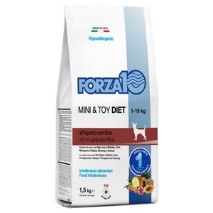 1,5kg Bárány rizzsel Mini & Toy Diet Forza10 száraz kutyáknak