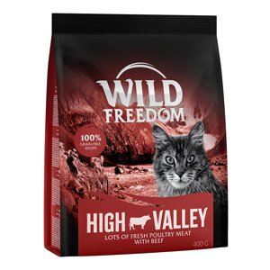 3x400g Wild Freedom Adult Farmlands - marha száraz macskatáp 2+1 ingyen akcióban