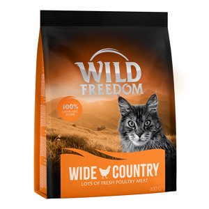 3x400g Wild Freedom Wide Country - szárnyas száraz macskatáp 2+1 ingyen akcióban