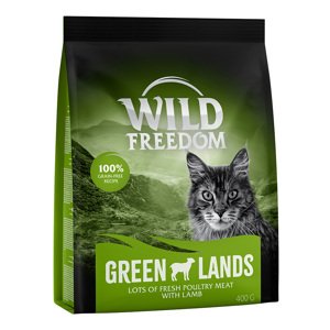 3x400g Wild Freedom Green Lands - bárány száraz macskatáp 2+1 ingyen akcióban