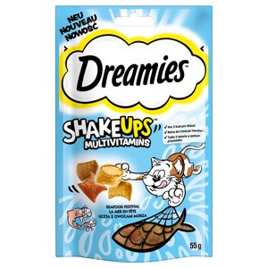 6x55g Dreamies Shakeups Tenger gyümölcsei fesztivál multivitamin snack macskáknak