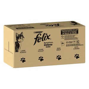 120x85g Felix Sensations húsválogatás nedves macskatáp 10% kedvezménnyel