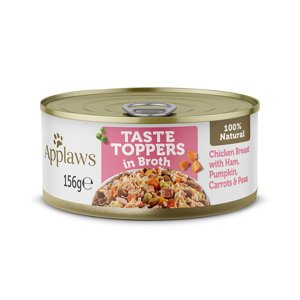 6x156g Taste Toppers csirke sonkával, sütőtök táplálékkiegészítő kutyáknak akciósan
