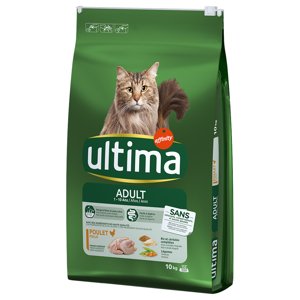 2x10kg Ultima Cat Adult csirke száraz macskatáp 10% kedvezménnyel