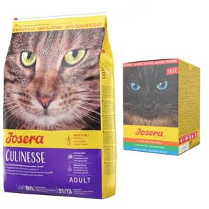 10kg Josera Culinesse  száraz macskatáp+6x70g Josera Filet nedvestáp 3 változattal ingyen