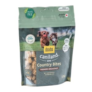 125g Caniland Country Bites "Farmers Breakfast" sonkával kutyasnack 25% árengedménnyel