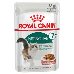 48x85g Royal Canin Instinctive 7+ szószban nedves macskatáp 36+12 ingyen