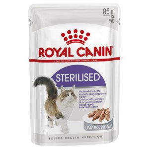 48x85g Royal Canin Sterilised Mousse nedves macskatáp 36+12 ingyen